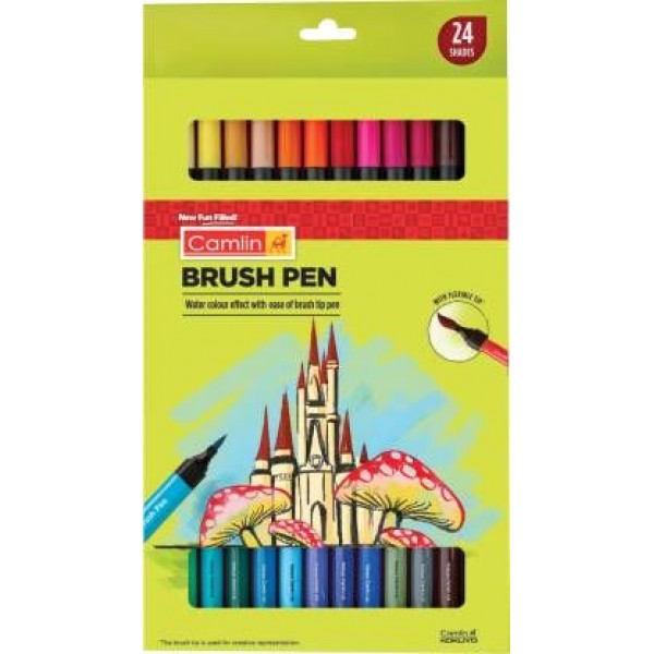 Camlin Brush Pens Colour 24 Shades