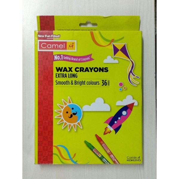 Camlin Extra Long Wax Crayon 36 Shades