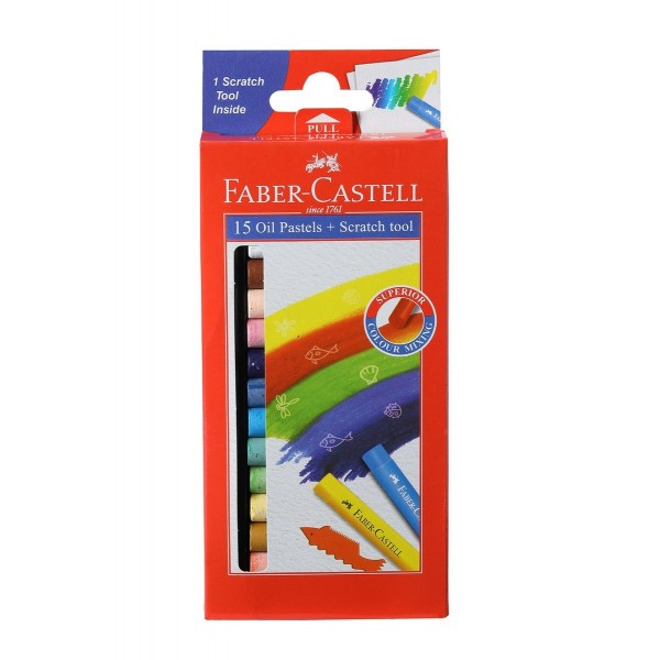  FABER CASTELL OIL PASTEL -15 SHADE (PACK OF 2)