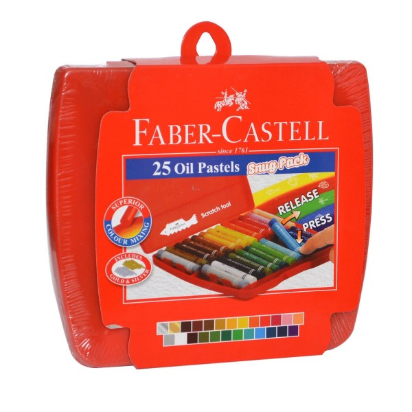 FABER CASTELL OIL PASTEL CARRY CASE  25 SHADES