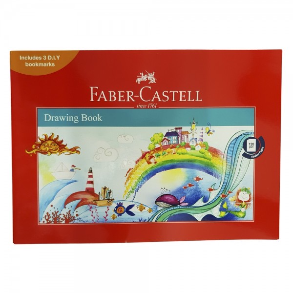 FABER CASTELL DRAWING BOOK A4 SIZE- PACK OF 3