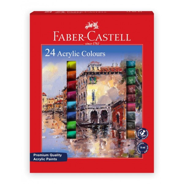  Faber-Castell Student Acrylic 9 ml Set of 24