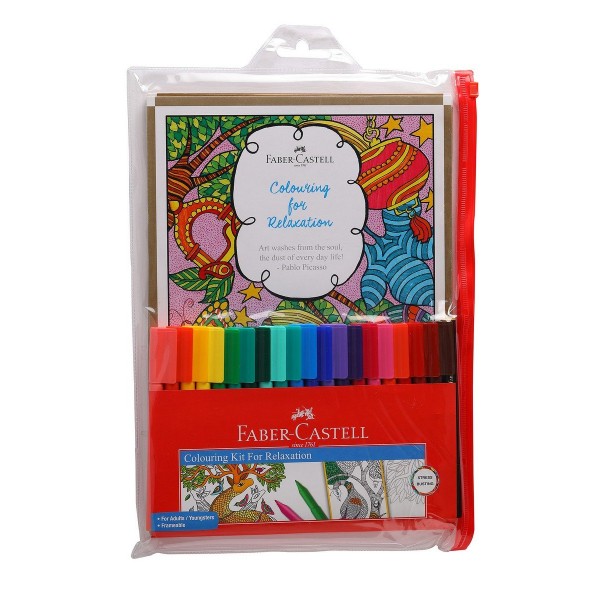 Faber-Castell Coloring for Relaxation Kit - Round (Assorted)