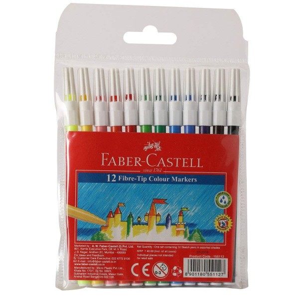 FABER CASTELL SKETCH PEN 12 SHADES (PACK OF 2)