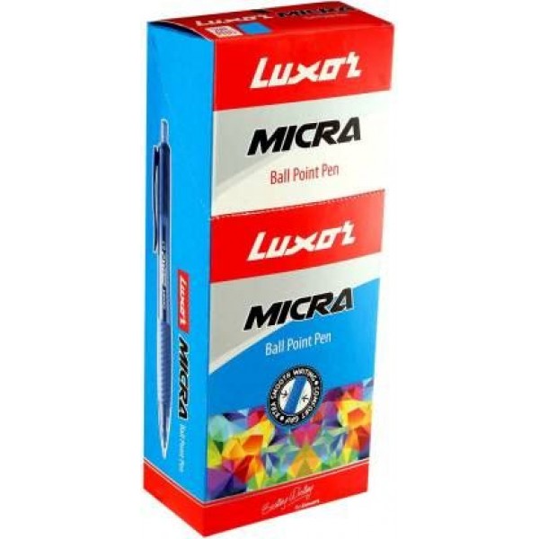 Luxor MICRA Blue Ball Pen  (Pack of 20)