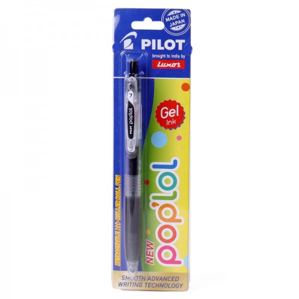 Luxor Pilot Poplol Roller Ball Pen - Black