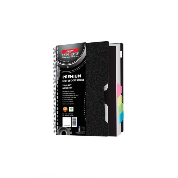 Luxor Premium A6 Spiral Notebook -240 Pages (4 Sub, 20403)