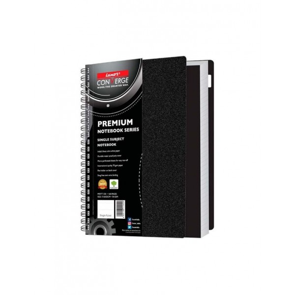 Luxor Premium Spiral Notebook -160 Pages (Single Line,A4 ,1 Sub)