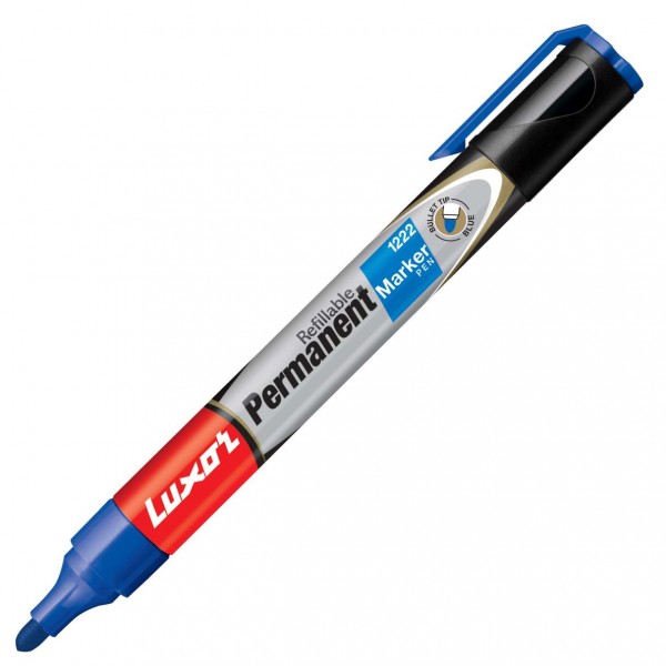 Luxor Refillable Permanent Red Marker - 1222