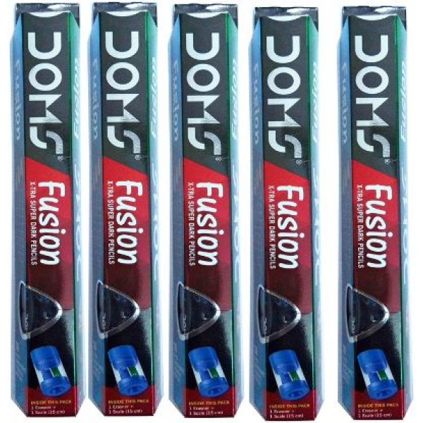DOMS Fusion X-TRA Super Dark Pencils Pack of 5