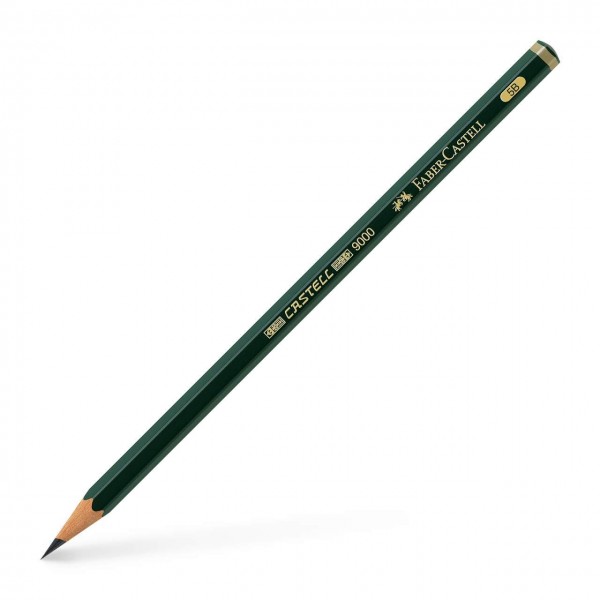 Faber Castell Castell 9000 Graphite Pencil - 5B