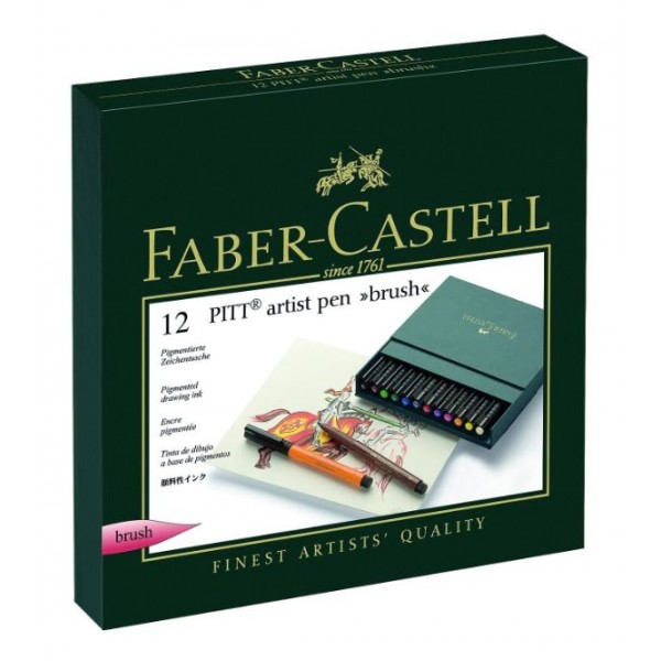 Faber Castell Pitt Brush Nibs Box Set 12 - An Attractive Box Pack