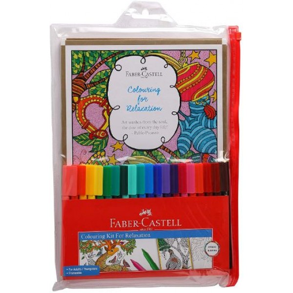 Faber-Castell Coloring for Relaxation Kit - Round (Assorted)