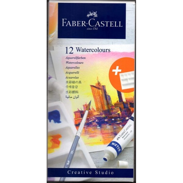 Faber-Castell Creative Studio Watercolours 9 ml Set of 12