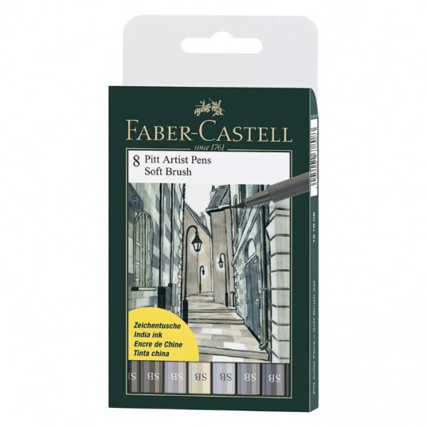 Faber-Castell Pitt Artist Pen Set - Pack of 8