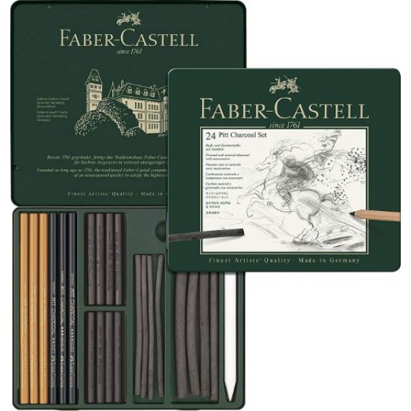 Faber-Castell Pitt Charcoal Set - Pack of 24