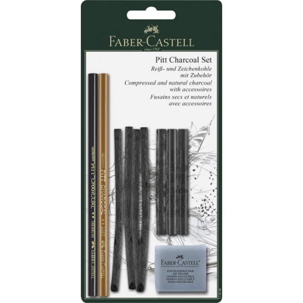 Faber-Castell Set Pitt Charcoal Set - Pack of 10