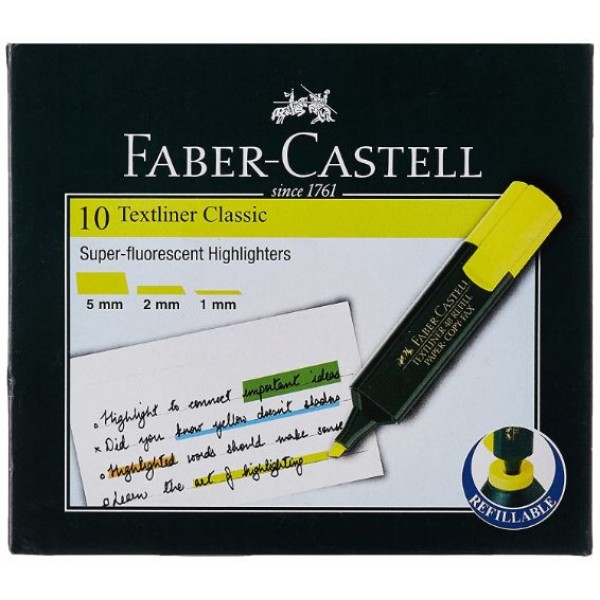 Faber-Castell Textliner - Pack of 10 (Pink)