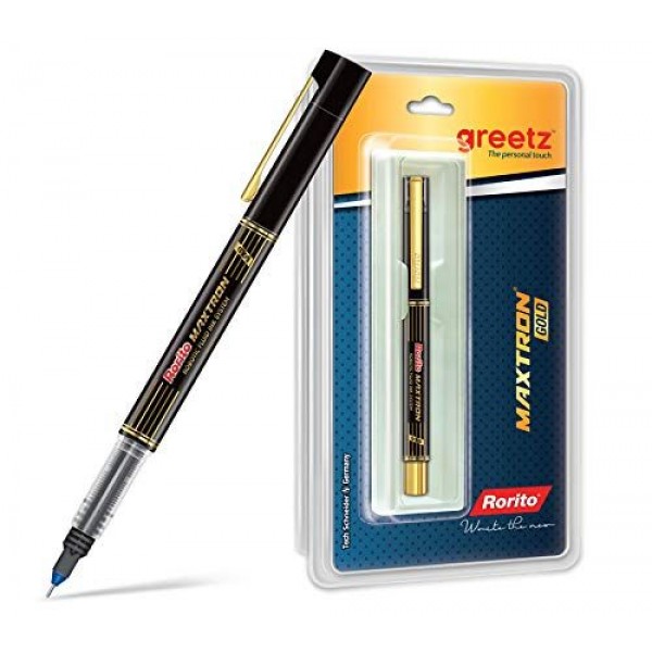 Rorito Greetz (Maxtron Gold Robotic Fluid Ink System Pen Blue)