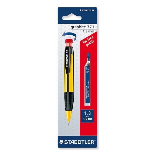 Staedtler Graphite Mars Micro Carbon 1.3mm Mechanical Pencil with Lead box