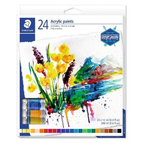 Staedtler Karat Acrylic Paint Colours Set - Pack of 24