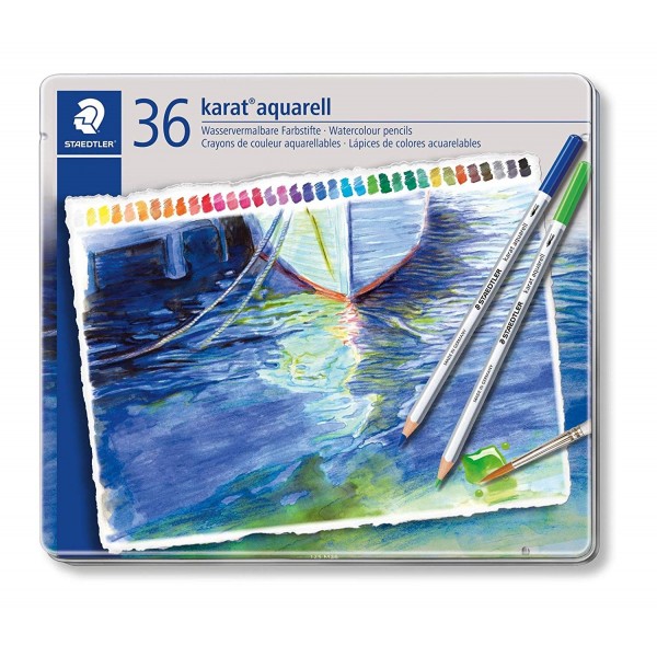 Staedtler Karat Aquarell Premium Watercolor Pencil (Set of 36 Colors)