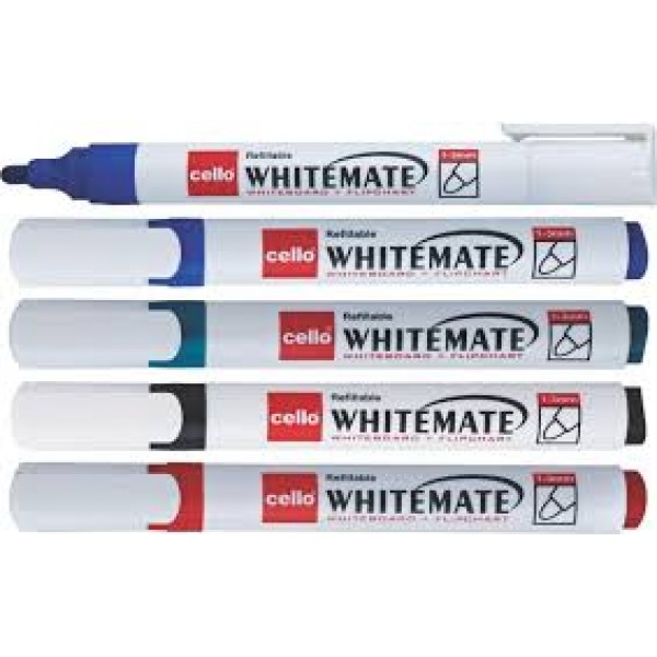 CELLO Whitemate Marker Pen (PACK OF 5)