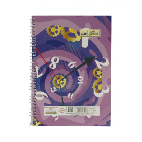 HANS SPIRAL NOTE BOOK (1/6)(5)(80)PACK OF 3