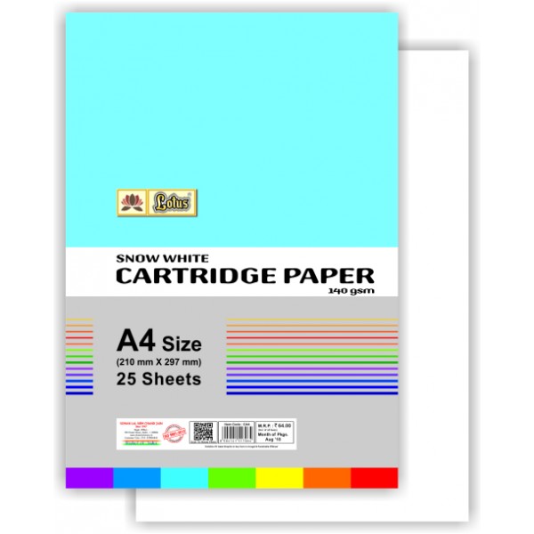 LOTUS CARTRIDGE (SNOW-WHITE) PAPER (A-4 Size PACK OF 2)