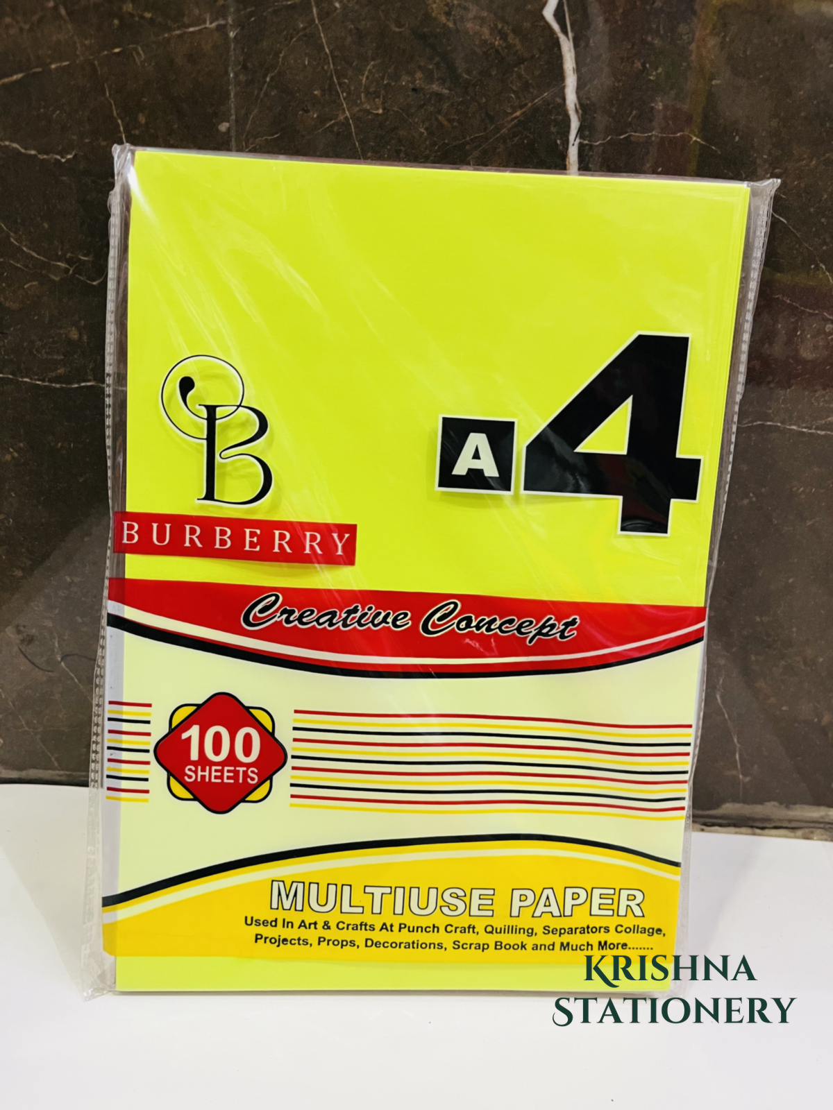 A4 100 Neon Sheets