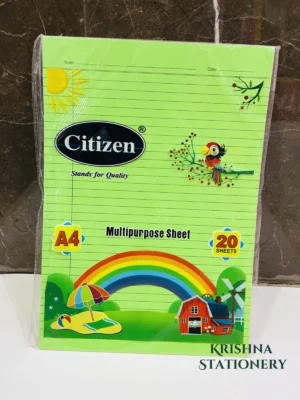 A4 Thick Ruled Sheets
