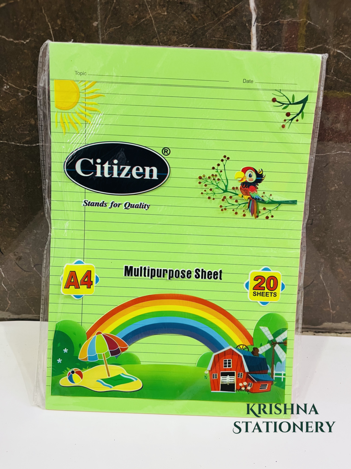 A4 Thick Ruled Sheets