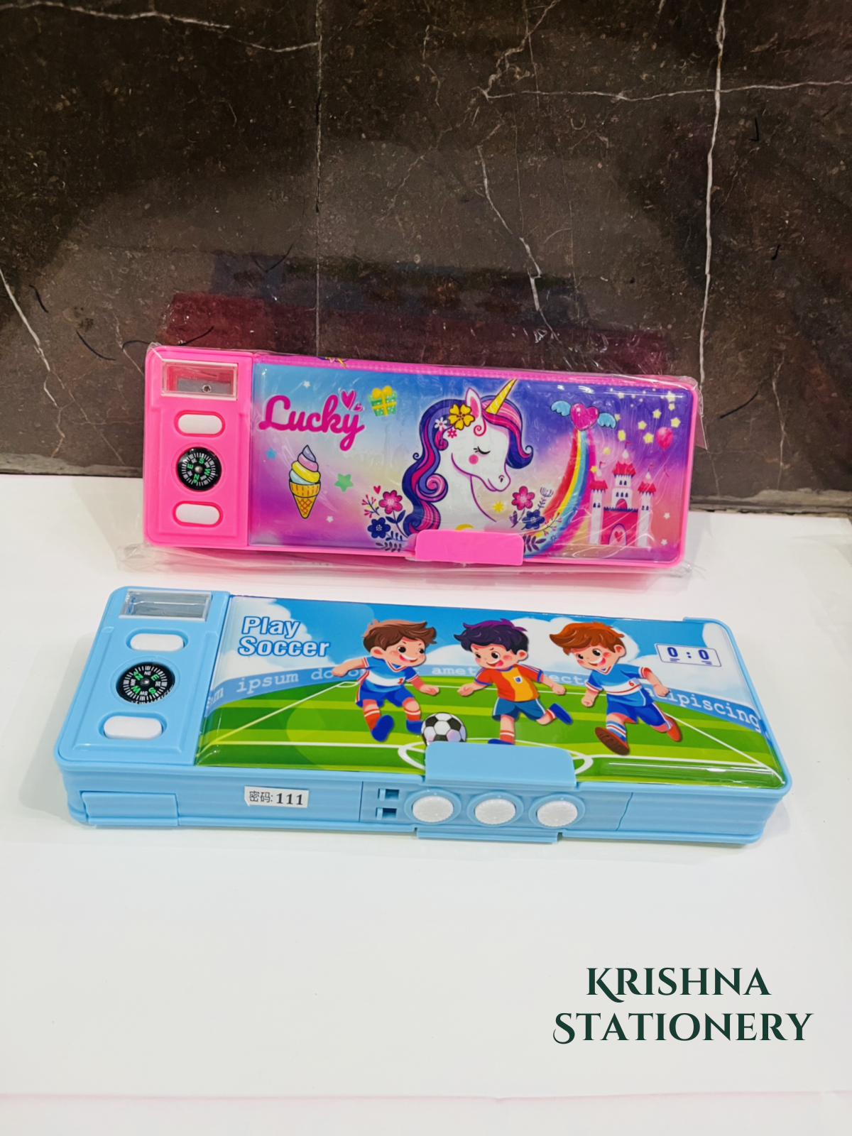 Number Lock Magnet Pencil Box