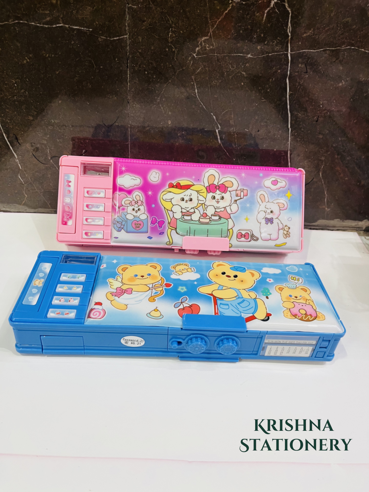 Bridge Lock Magnet Pencil Box