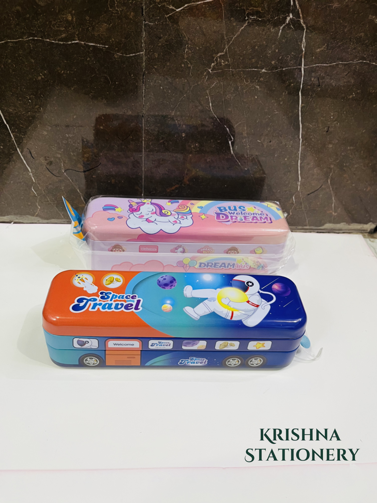 Metal Bus Pencil Box