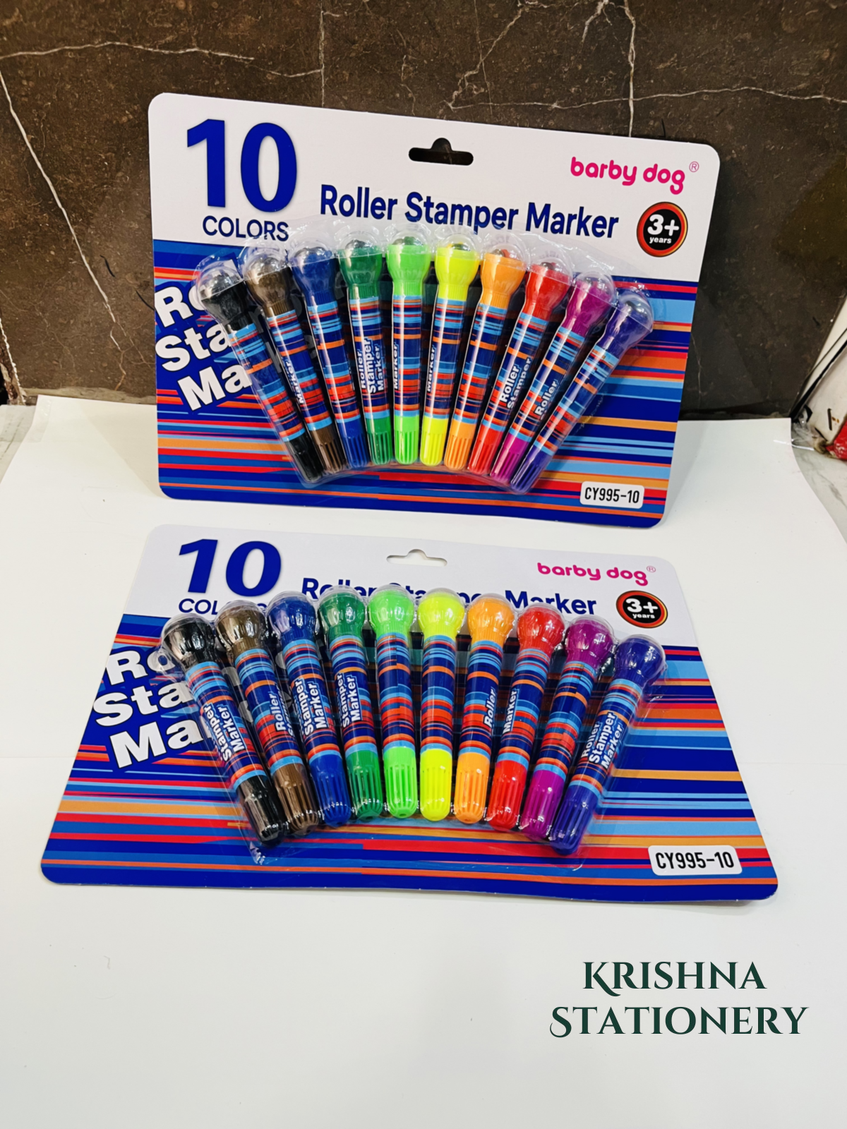 Roller Stamper Mic Color Markers - Set of 10
