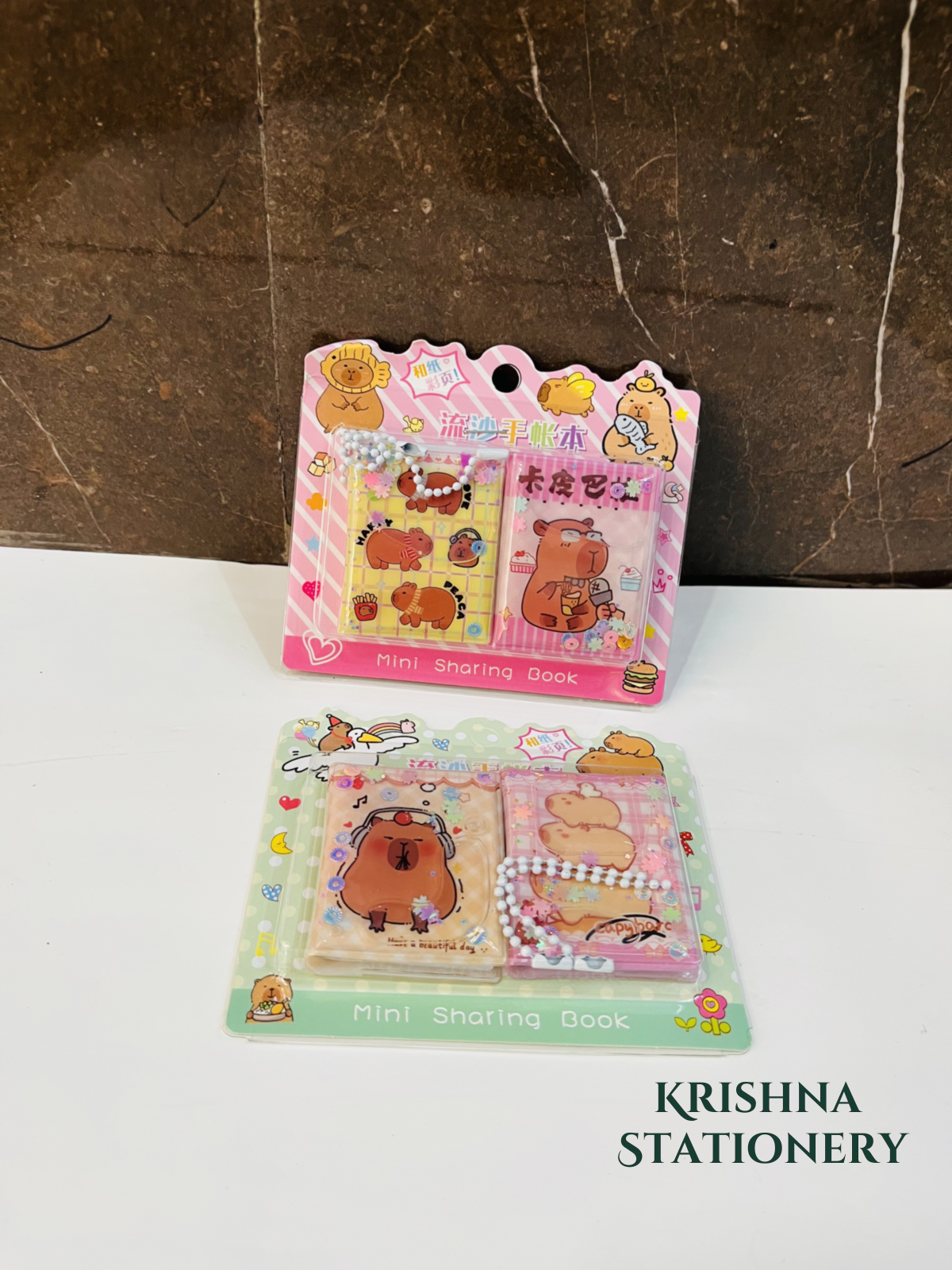Small 2 Pcs. Diary with Stickers Set