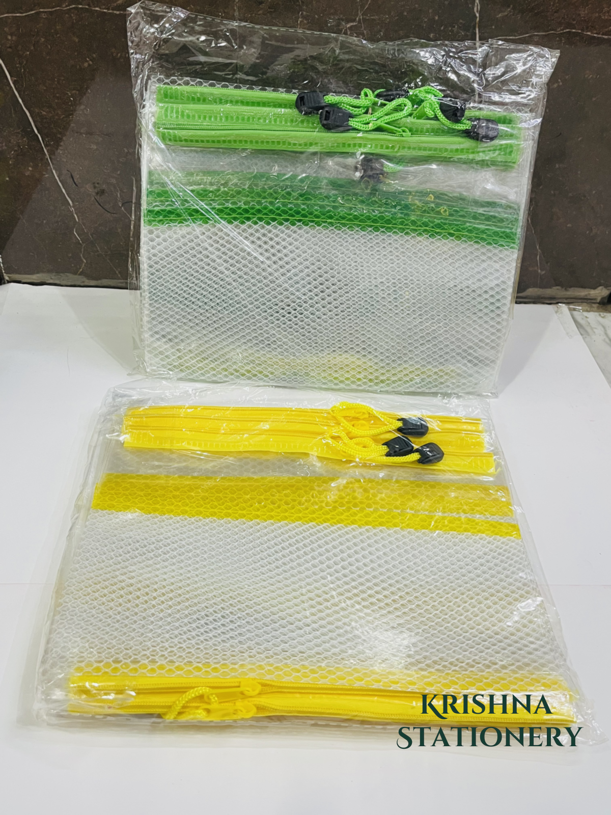 Transparent Medium Big Pouch (Pack of 12)
