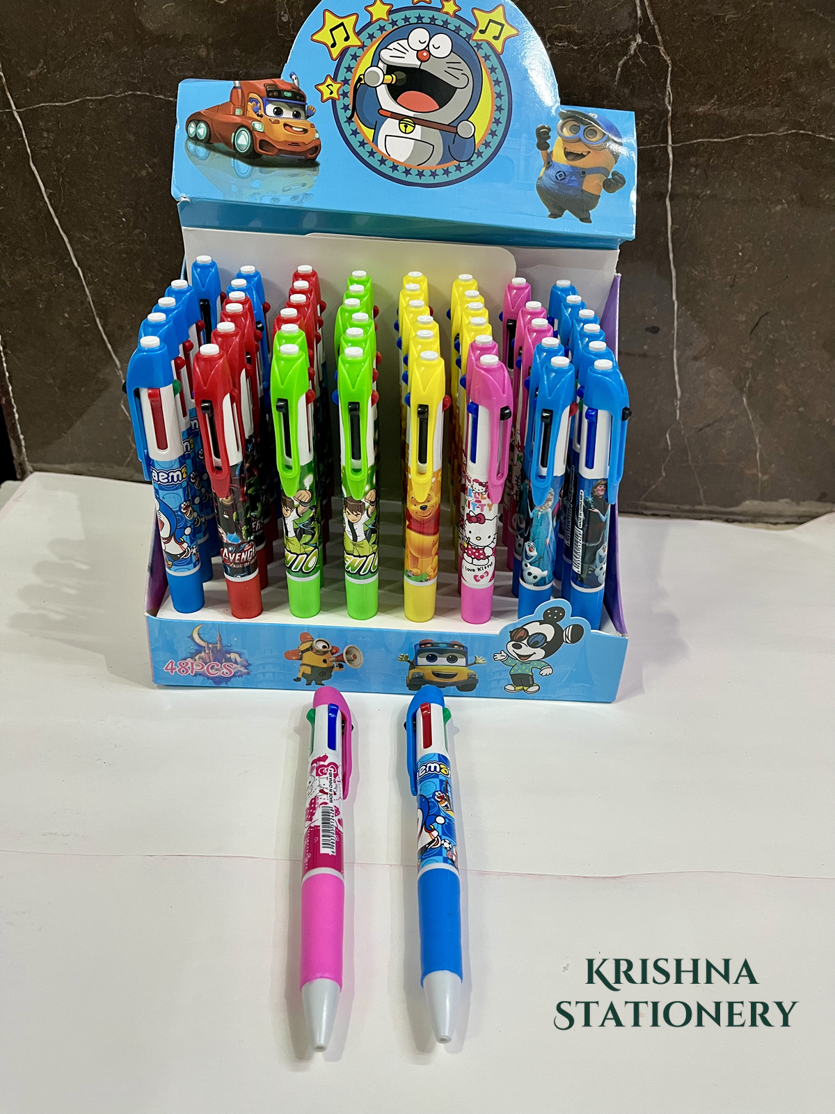 4 Refill Colorful Pens