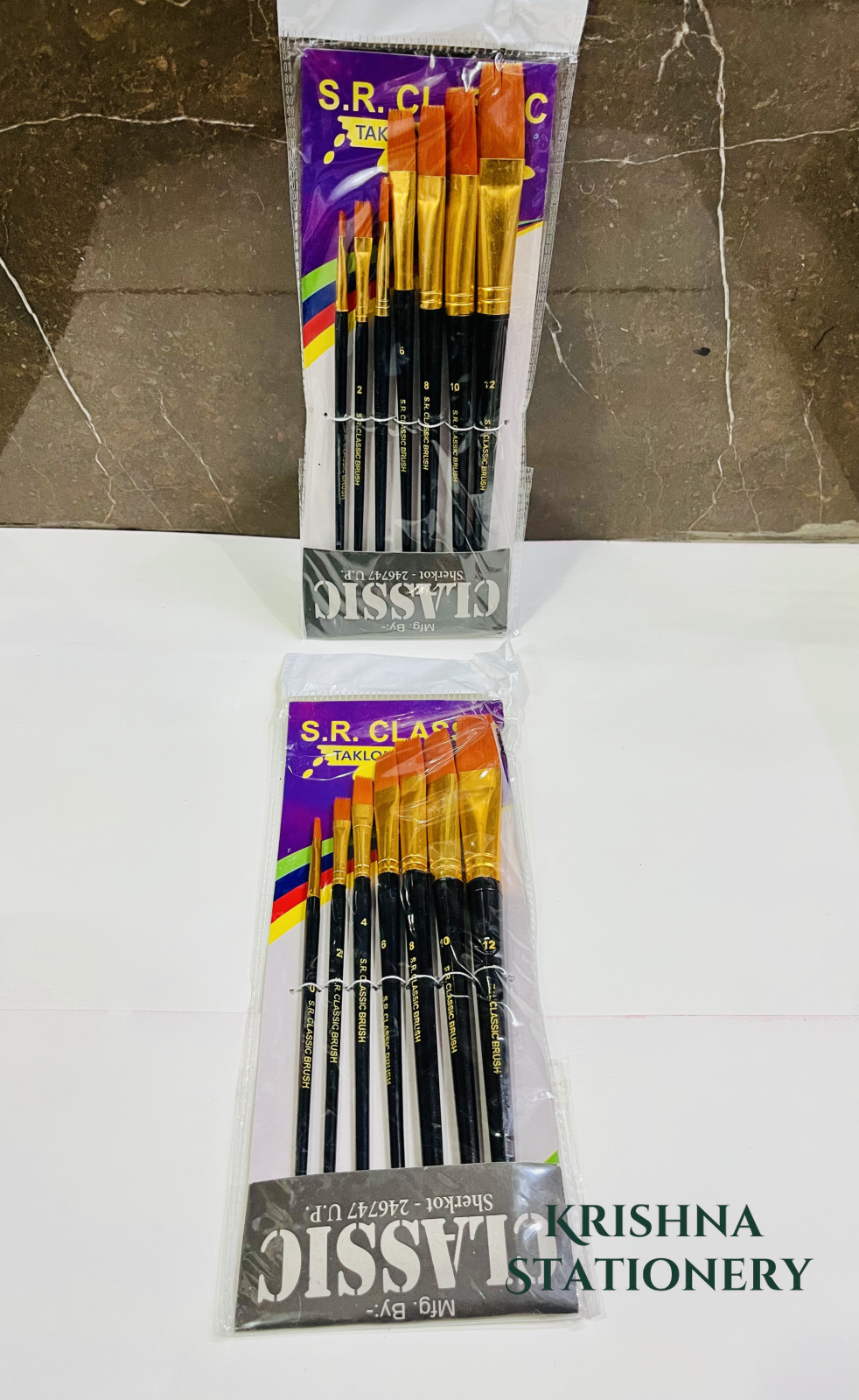 Golden - Flat Brush Set